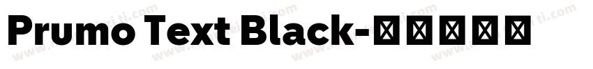 Prumo Text Black字体转换
